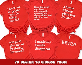 70  options Home Alone Family Shirts, Family Matching Christmas Shirts, Personalized Group Christmas Shirts, Home Alone tee, Kevin