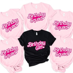 Birthday Girl Squad Girl Birthday Shirt, Personalized Birthday Party Shirt, Custom Party Girls Shirt For Birthday,Custom Doll Birthday Gift