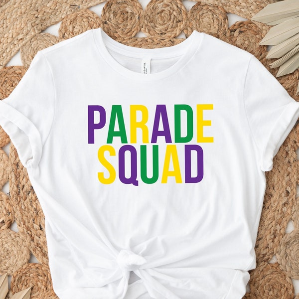 Mardi Gras Parade Shirt, Mardi Gras Tshirt, Mardi Gras Tee, Parade Squad T-shirts, Matching Mardi Gras Shirts