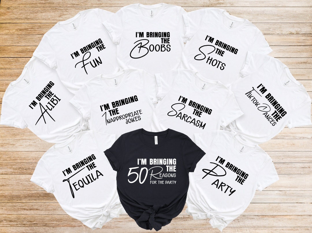 50 Reason for the Party, 50th Birthday Party Shirts, Matching Friend ...