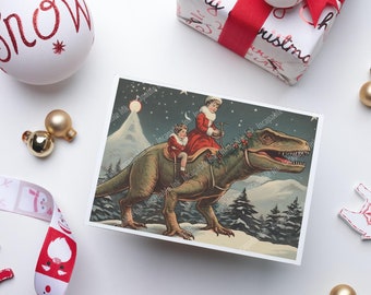 8 Assorted Whimsical Christmas Card Set | Weird Holiday Greeting Cards, with Envelopes