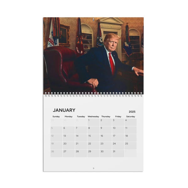 Trump 2025 Wall Calendar Etsy