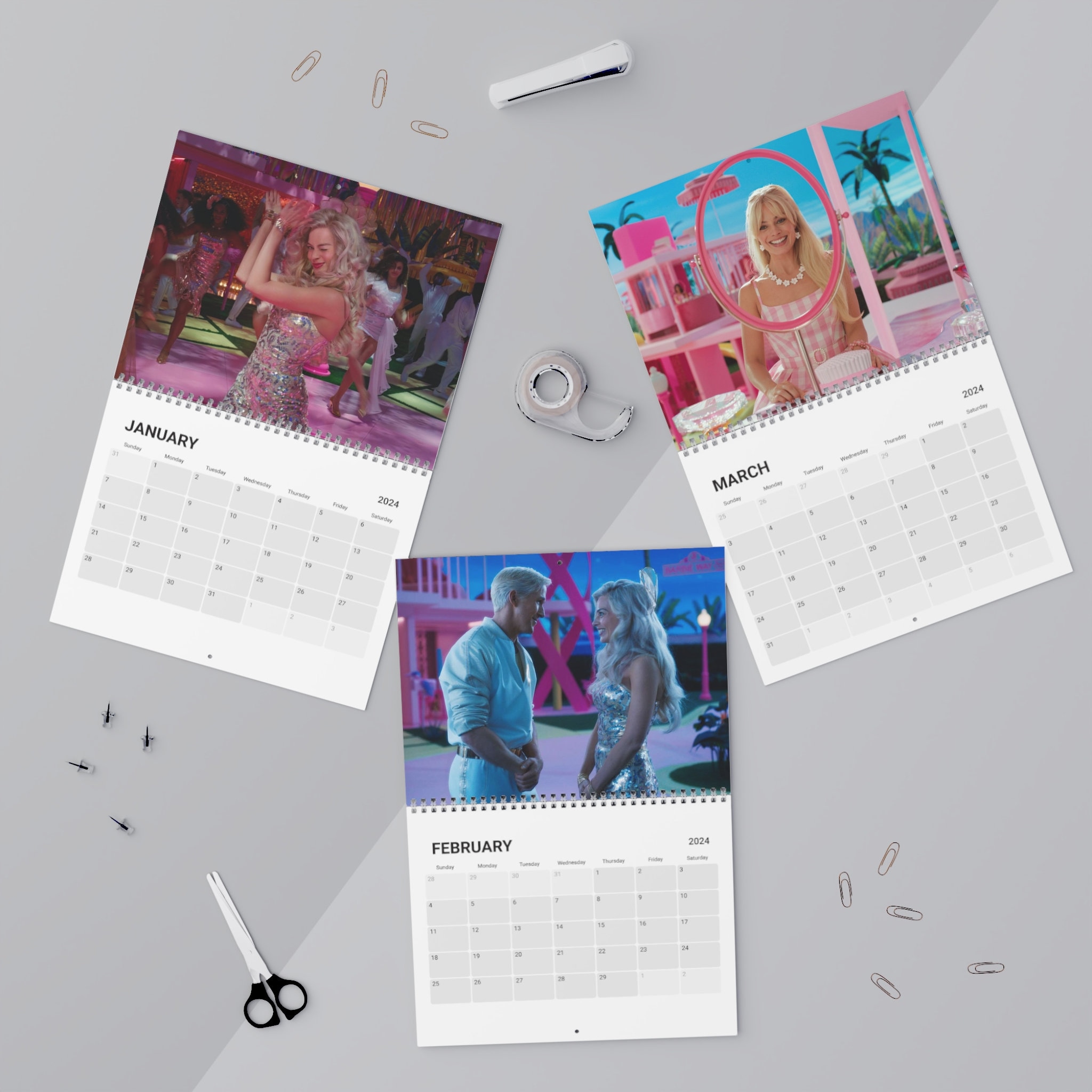 Barbie 2024 Calendar Wall Calendar 2024 Barbie Fan Gift sold by