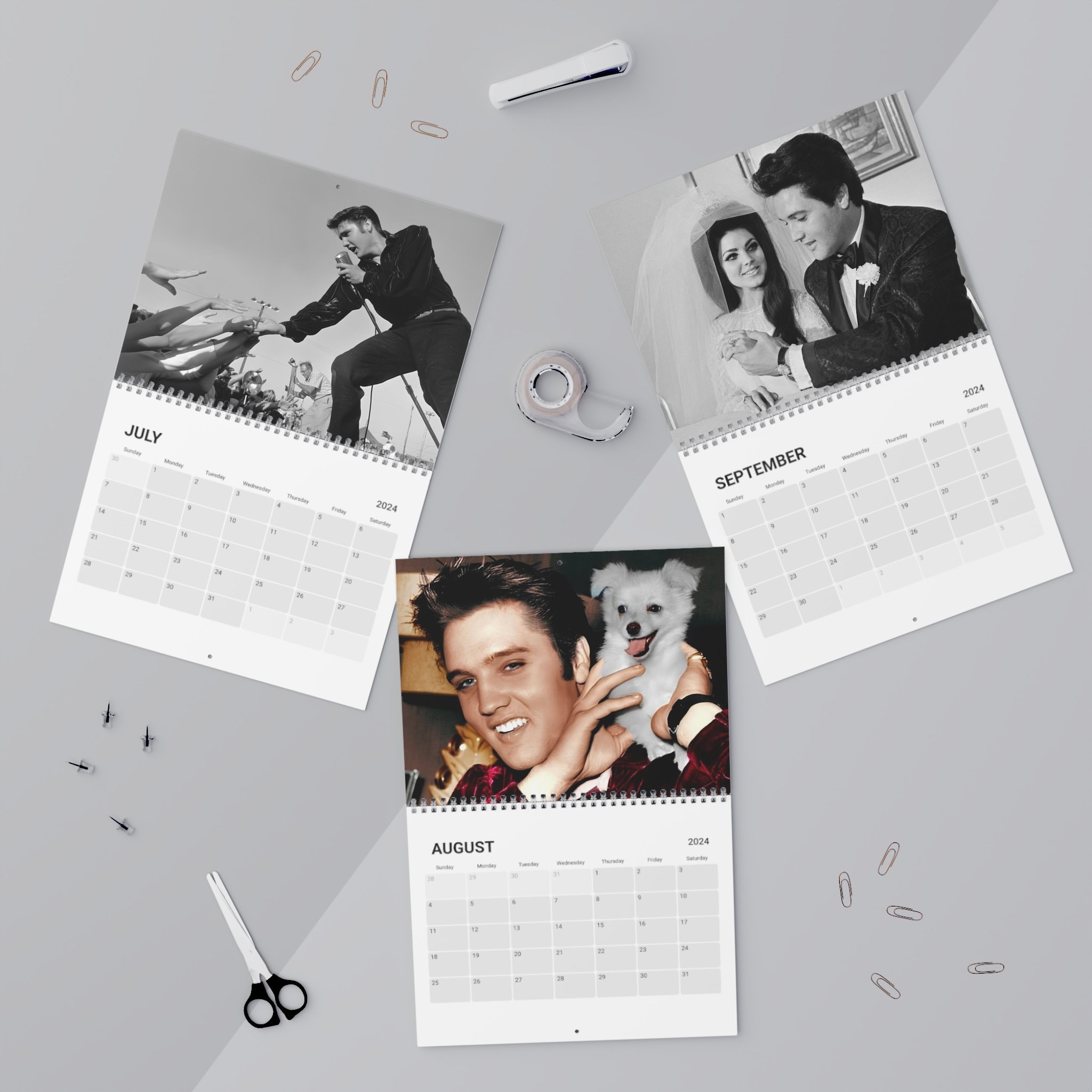 Elvis Presley 2024 Calendar Wall Calendar 2024 Photo Calendar