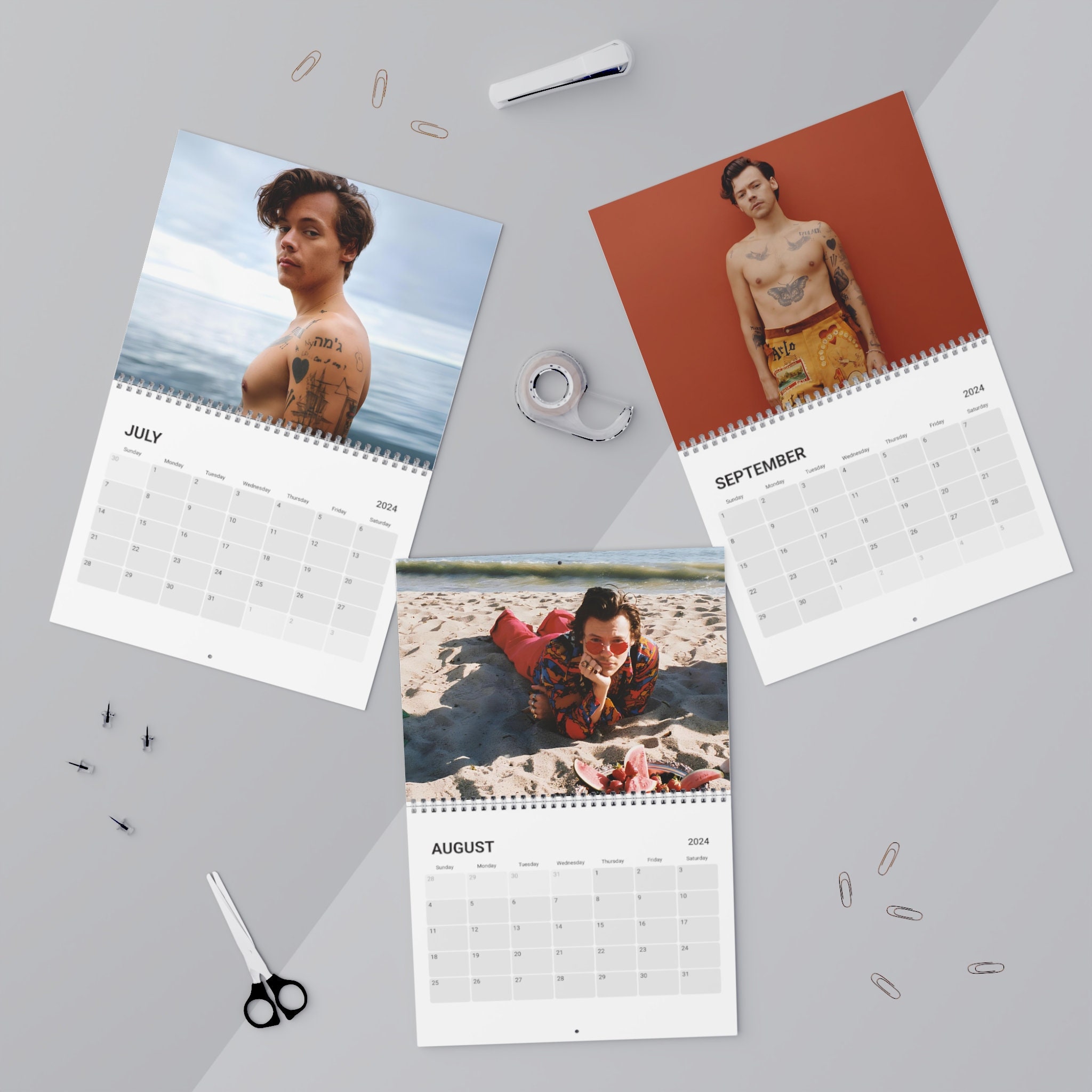 Harry Styles Calendar 2024 Celebrity Calendar 2024 Wall Etsy Australia