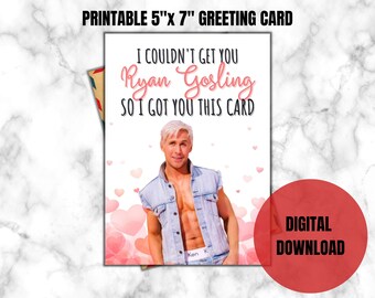 Ryan Gosling Birthday Card - Etsy