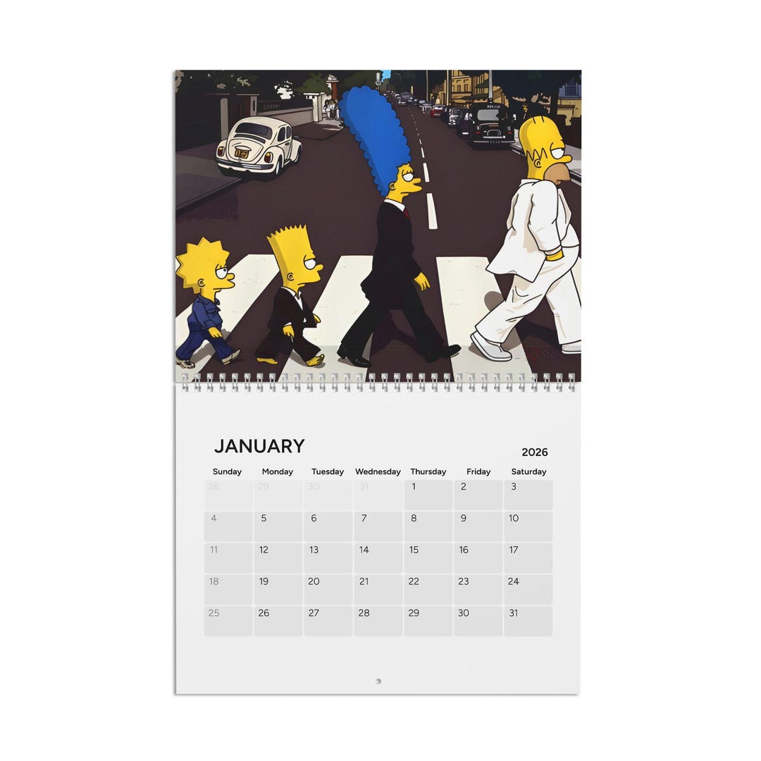 The Simpsons 2026 Calendar | Photo Wall Calendar 2026 | the Simpsons ...
