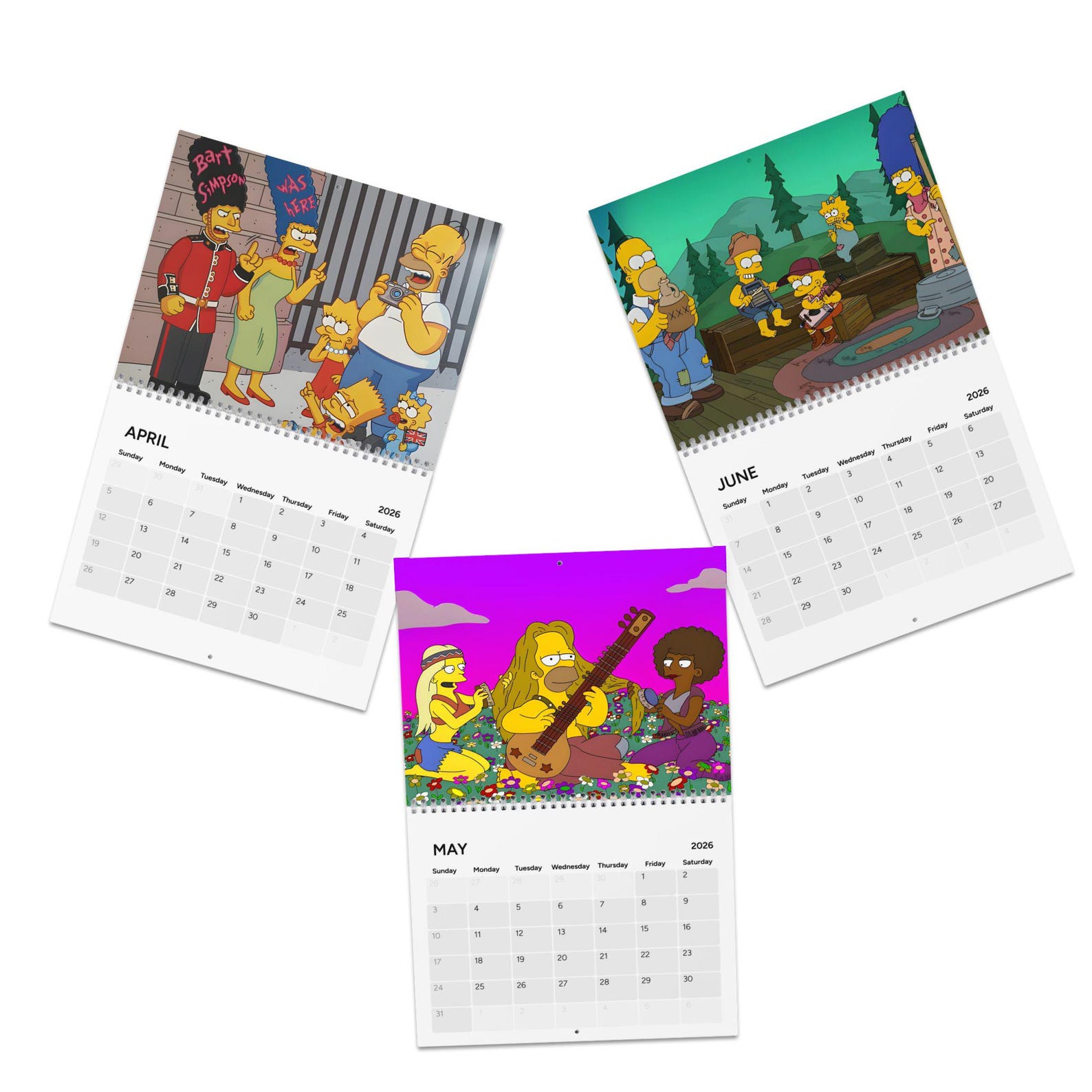 The Simpsons 2026 Calendar | Photo Wall Calendar 2026 | the Simpsons ...