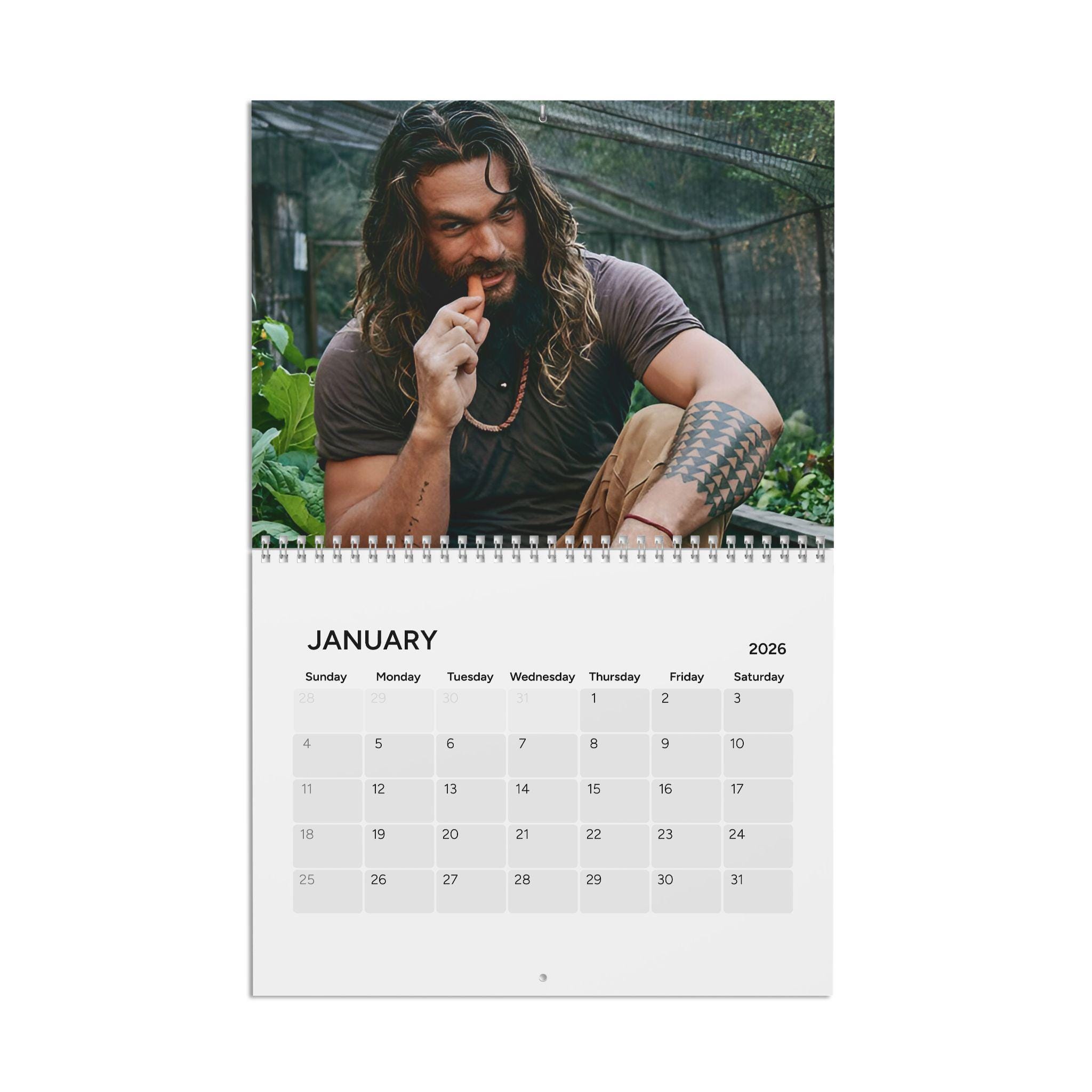 Jason Momoa 2026 Calendar - Calendrier - Calendario : Momoa, Jason