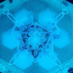 Glowy Rocks D&D Dice Tray