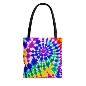 Tie Dye Beach Bag, Market Bag, Shopping Bag, Hippie Shoulder Bag
