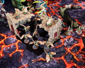 Super Thin 11th Edition Terrain Footprints & Objectives, Compatible with 40K (11th Edition)