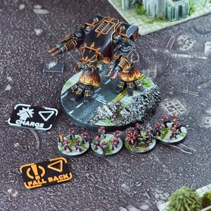 Legions Imperialis Ordens-Token. Set von 55. Weiß und Orange Erhältlich