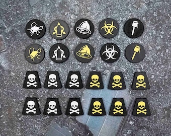 3mm Faction Token Set, Compatible with Kill Team 2024 (3rd Edition)