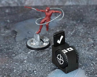 Ausdauerzähler mit aktiviertem Indikator, kompatibel mit Marvel Crisis Archive