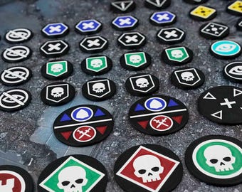 Universal Token Set, Compatible with 40k (11th Edition)