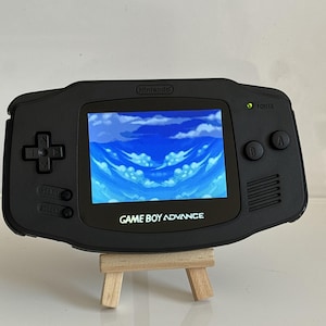 Nintendo Gameboy Advance Ips Gba Usb-C 1800 Mah Backlit Screen V5 Game Boy Black
