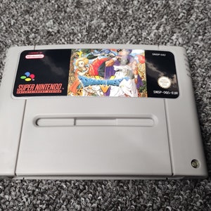 Snes Dragon Quest V 5 Pal Version Game Cartridge Cart Retro Game Rpg