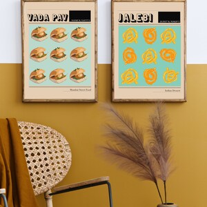 Vada Pav Indian Food Poster | Food Clip Art| Desi Art | Mumbai Art | Indian Housewarming Gift image 8