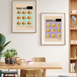 Vada Pav Indian Food Poster | Food Clip Art| Desi Art | Mumbai Art | Indian Housewarming Gift image 9
