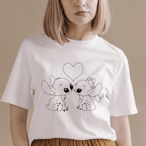 Stitchh und Engel SVG, Stitchh in Love SVG, Datei für Cricut, Design für Familie, druckbare Design-Dateien, Cricut Dateien