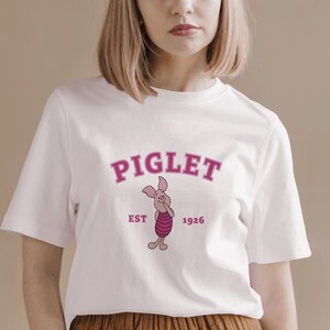 Pink Little Pig SVG, Cool SVG, Diseño minimalista de SVG, Diseño de sudaderas y suéteres imprimibles, Archivos de diseño imprimibles, Descarga digital