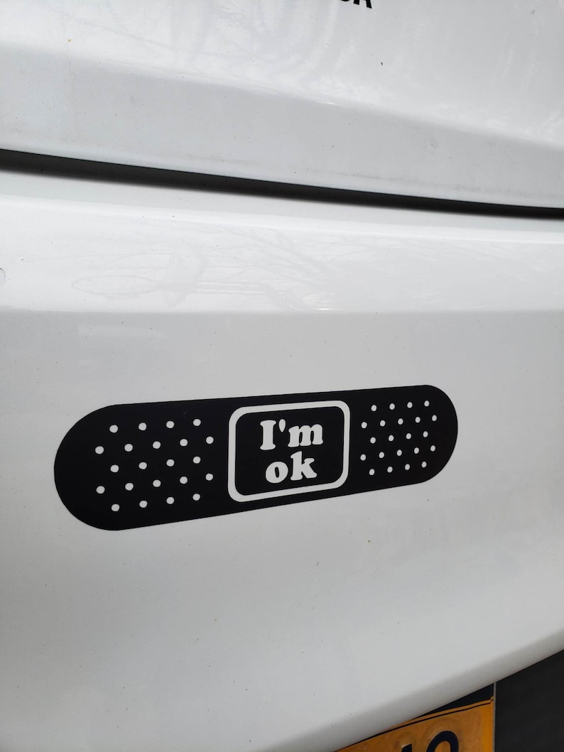 Bandage Car Dent Funny Vinyl Decal Etsy