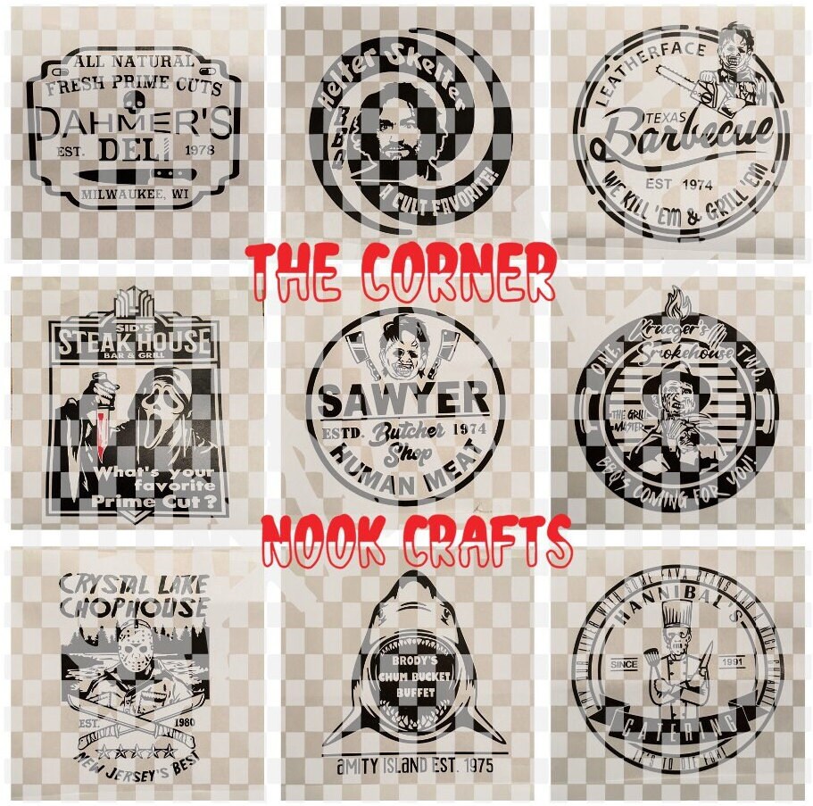 Horror & Serial Killer BBQ Bib Apron / Fathers Day / Gift / Etsy