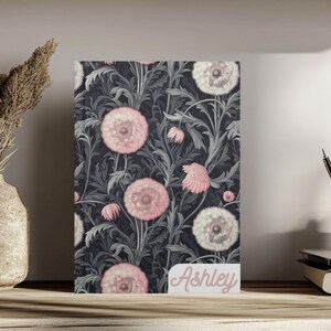 Personalizable Dandelion Notebook | Custom Dandelion Journal | Whimsical Dandelion Diary | Floral Journal for Her | Cute Wildflower Notebook