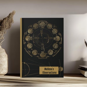 Diario de astronomía personalizable / Cuaderno de registro de astronomía personalizado / Papelería de astronomía / Diario de exploración espacial / Cuaderno STEM de regalo