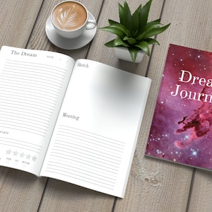 Galaxy Themed Dream Journal | Guided Dream Journal | Dream Diary for Her | Daily Dream Notebook to Record and Interpret Dreams