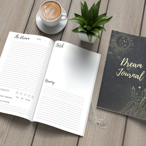 Moondream Journal für Sie | Geführtes Traumtagebuch | Himmlischer Traum Tagebuch | Ein tägliches Dream Notizbuch zum Aufzeichnen und gedeuteen von Träumen