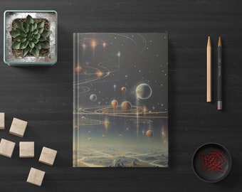 Astronomical Space Journal | Galaxy Outer Space Notebook |  Night Sky Dark Matter Celestial Journal | Lunar Science Planets Notebook