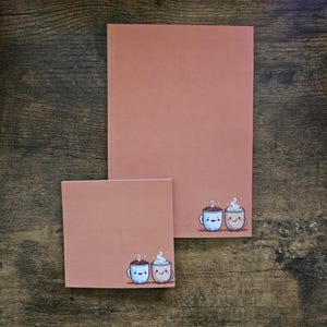 Niedliche Kaffeetassen Sticky Note Pads | Kaffeeliebhaber Stationäre Haftnotiz Papierwaren Stationäres Geschenk für Lehrer, Kollegen, Freunde