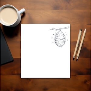Bee Hive Notepad | Bee Stationary | Bee Gift | Bee Keeper Notepad