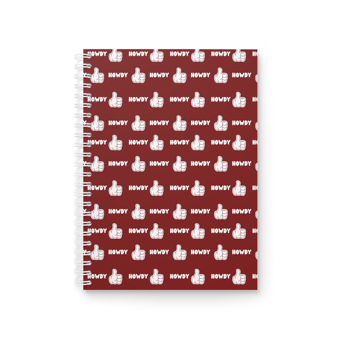 Aggie HOWDY Spiral Notebook - Etsy