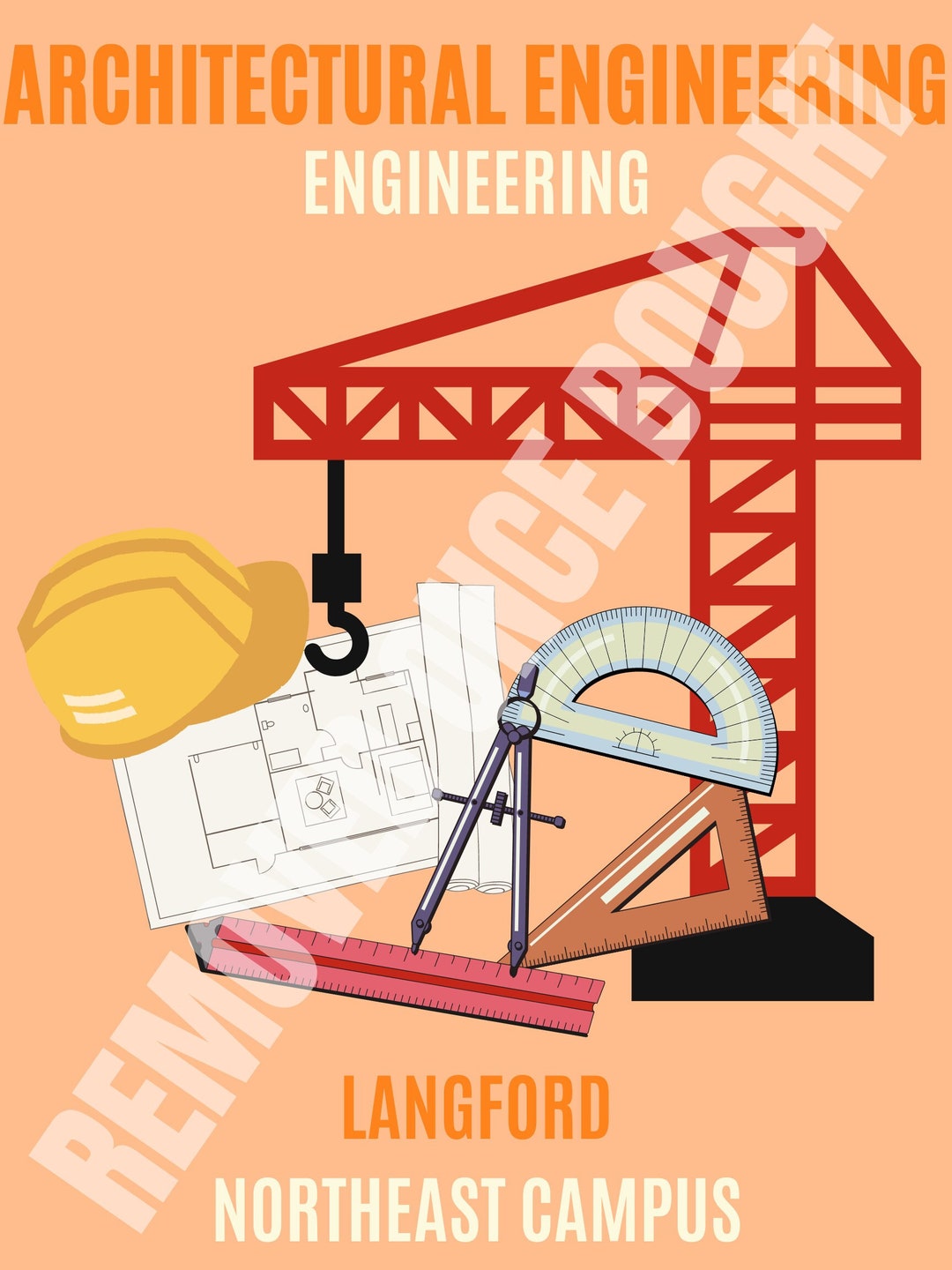 Texas A&M Architectural Engineering Major Poster Etsy