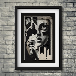 Teatro Grottesco (Digital Collage Art, Contemporary Art, Surreal Art, Horror Art)