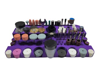 Dremel Bit Organizer | Workbench Bit Holder For 1/8" Shanks | Gift For Him