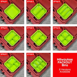 Milwaukee PACKOUT Inserts | For Low-Profile Organizers | Gift For Him | Multiple Styles