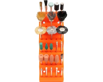 Dremel Bit Holder Wall Mount | Rotary Tool Organizer Rack for 30 Bits | Workshop Organization Accessory | Gift for DIY Makers