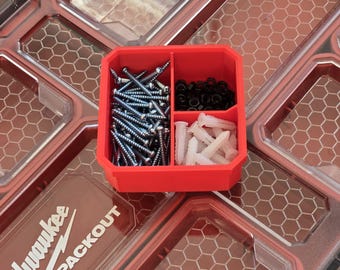Inserto Milwaukee PACKOUT / 3 ranuras / Para organizadores discretos / Regalo para él / Estilo 4