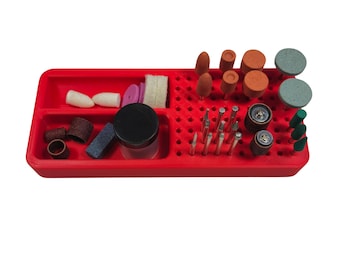 Dremel Bit Holder | Proxxon Workbench Organizer | Garage Organization | 80 Slots | Gift For Him