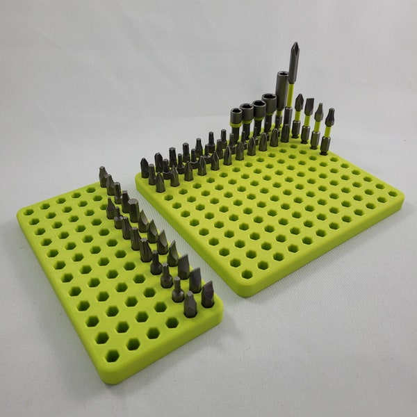 Drill Bit Organizers | 72 Slot or 144 Slot | Hex Bit Holder for Tool Box, Storage for Drillbits & Hexbits, Garage Organization, Gift for Dad