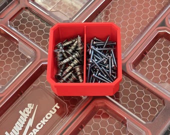 Milwaukee PACKOUT Insert | 2 Slots | For Low-Profile Organizers | Gift For Him | Style 2