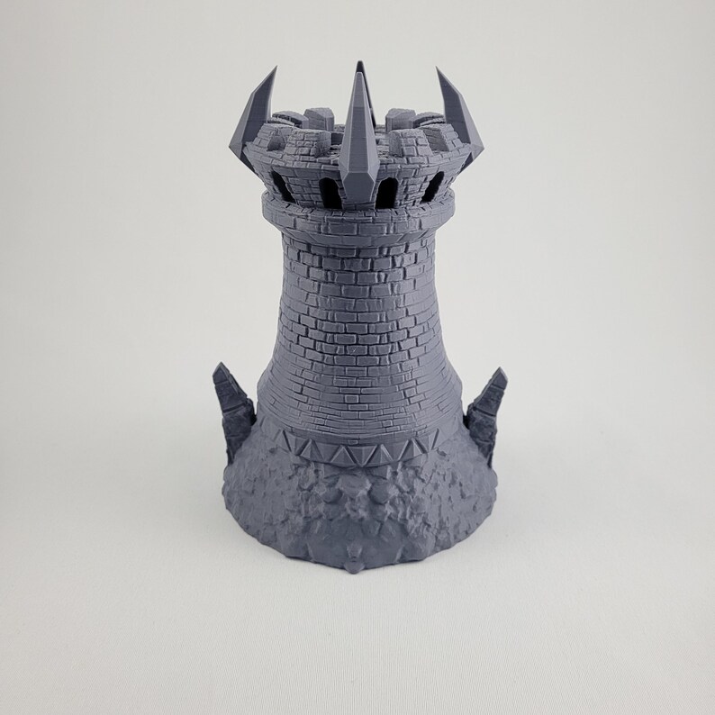 Fighter 3D Printed Dice Tower Fantasy Game Class Inspired Dice Tower