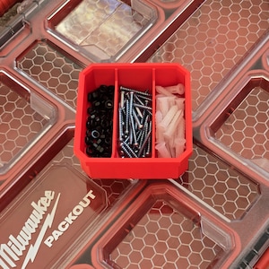 Milwaukee PACKOUT Insert | 3 Slots | For Low-Profile Organizers | Gift For Him | Style 3