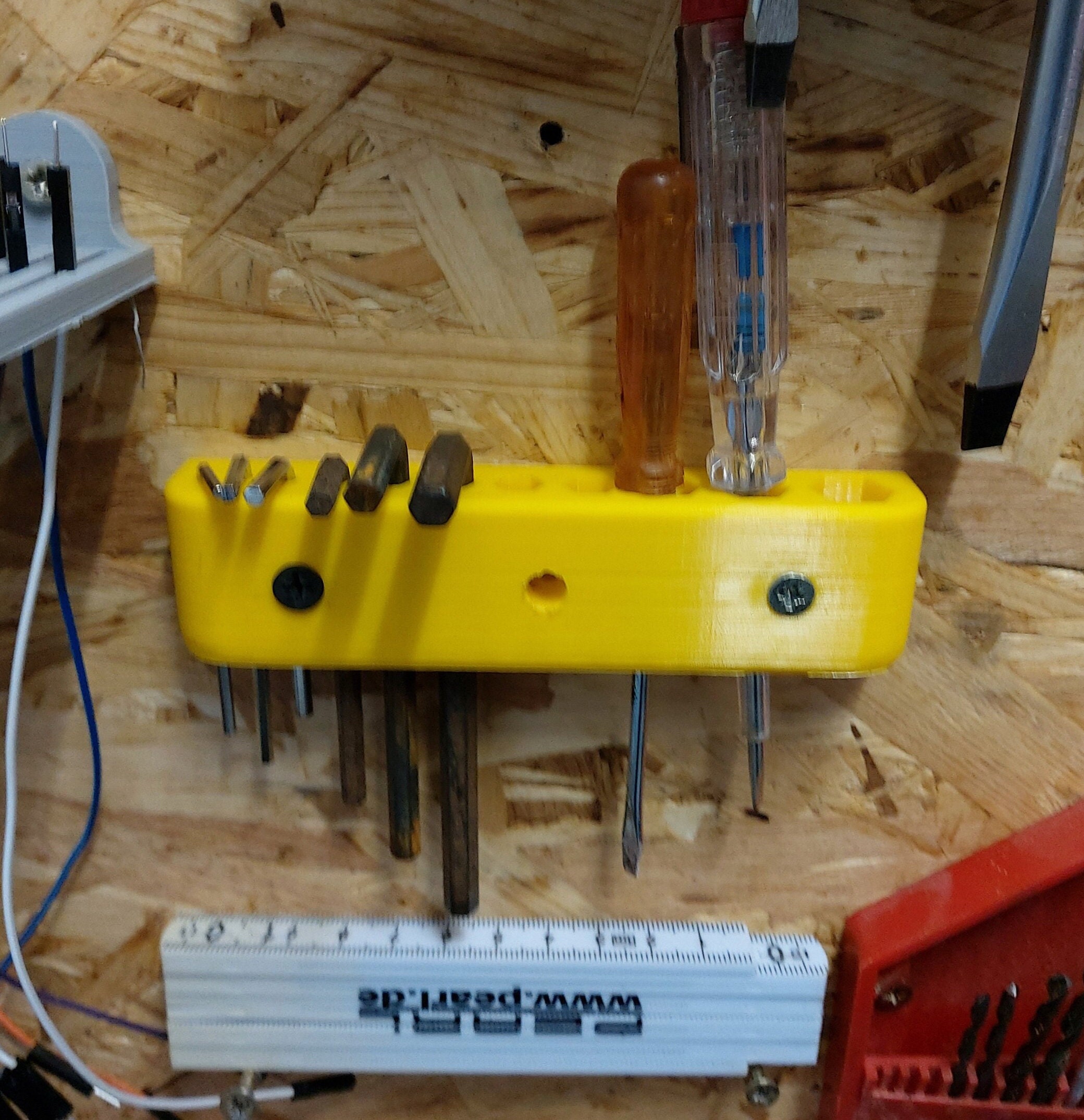 Allen Wrench Holder Hex Key Organizer Wall Mounted Allen Key Storage