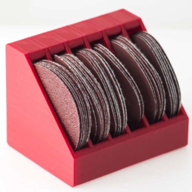 6 Slot Sandpaper Disc Holder 3 Versions 2 Inch 50mm 3 Inch 75mm 4 Inch