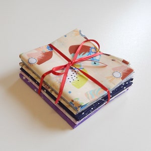 Cotton Fabric Patchwork Bundle: Sewing Quilting Squares, 6pc (50x50cm)